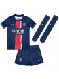 Paris Saint-Germain Bradley Barcola #29 Hjemmedraktsett Barn 2024-25 Korte ermer (+ bukser)